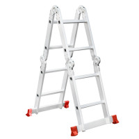 Лестница из алюминия, многофункциональная, трансформер, 4*2, 2,38м INTERTOOL LT-0028