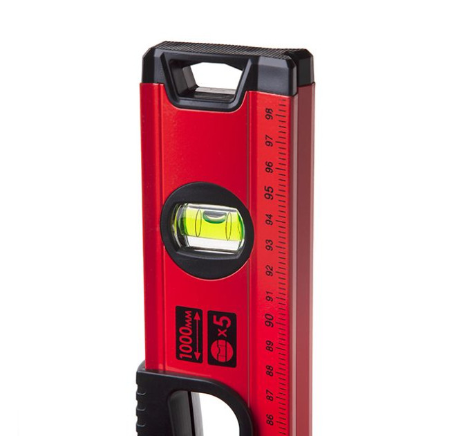 Уровень строительный 1000 мм, 5 ячеек INTERTOOL MT-1010