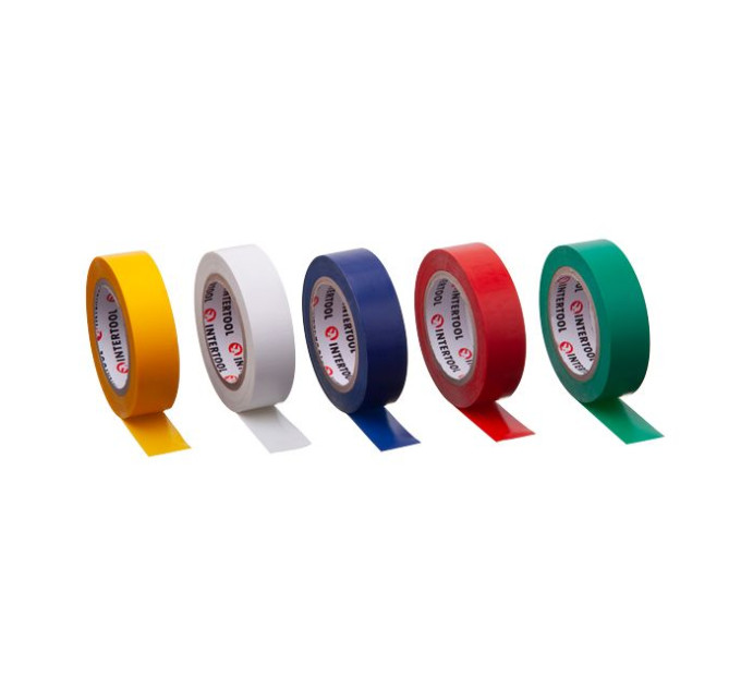 Лента изоляционная 10 м, 17*0,15 мм, цветная (уп. 10 ед.) INTERTOOL IT-0014