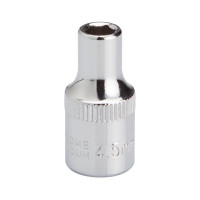 Головка шестигранная STORM 1/4", 4.5 мм, Cr-V INTERTOOL ET-0433
