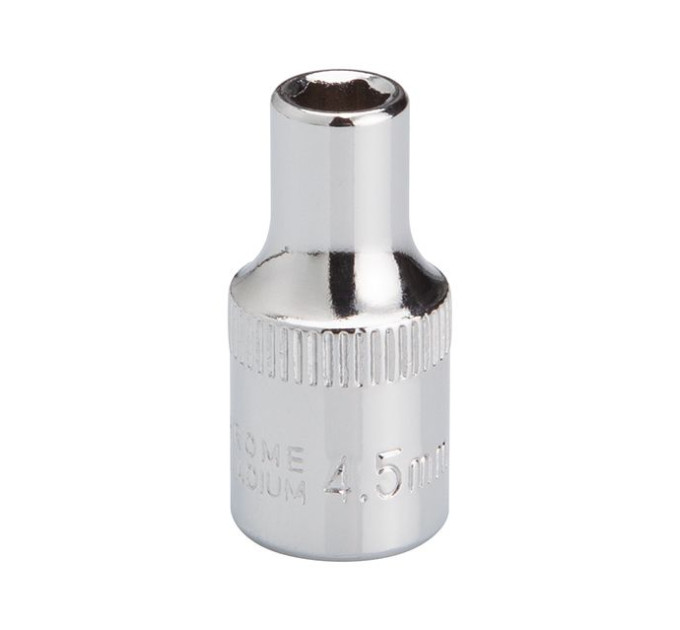 Головка шестигранная STORM 1/4", 4.5 мм, Cr-V INTERTOOL ET-0433