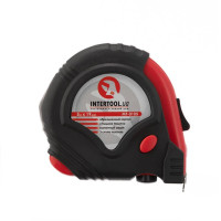 Рулетка з металевим полотном 5 м, три стопора полотна INTERTOOL MT-0105