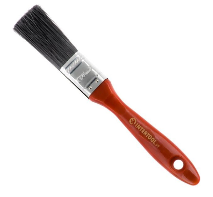 Пензель флейцевий "Лакра", 25*13*54 мм, пластикова ручка INTERTOOL KT-1425