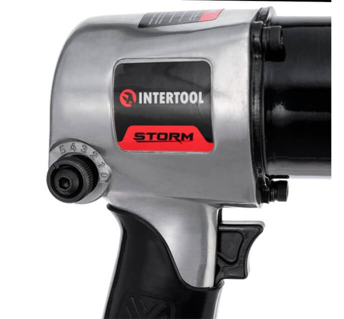 Гайковерт пневматичний професійний 1/2", 576 Нм, 7500 об/хв INTERTOOL PT-1103