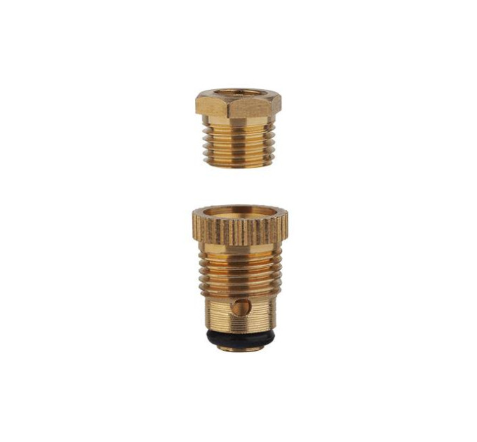 Клапан зливний для компресорів 1/4", круглий вентиль, латунь INTERTOOL PT-5020