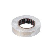 Лента клейкая двухсторонняя DOUBLE FIX 1 м, 15*2 мм, прозрачная, акрил, STORM INTERTOOL KT-0826