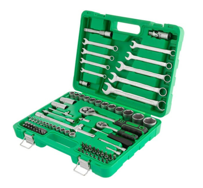 набор инструментов 1/2", 1/4", 82 ед. INTERTOOL ET-6082SP