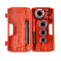 Набор плашек для нарезки резьбы 1/2"; 3/4"; 1"; 1 1/4", 4 ед. INTERTOOL SD-8004