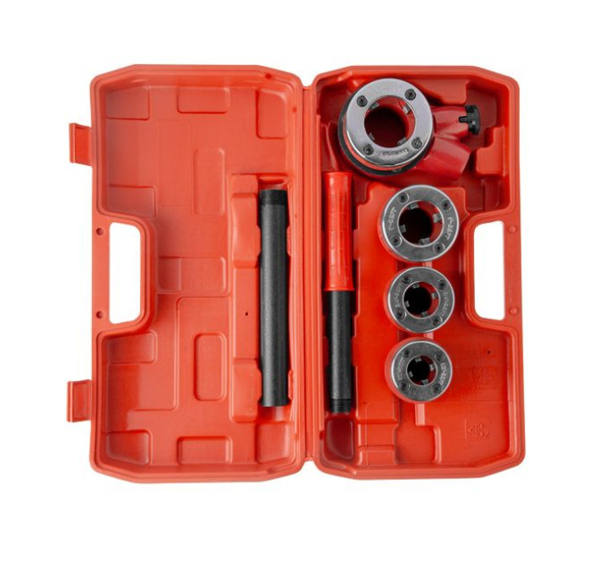 Набор плашек для нарезки резьбы 1/2"; 3/4"; 1"; 1 1/4", 4 ед. INTERTOOL SD-8004
