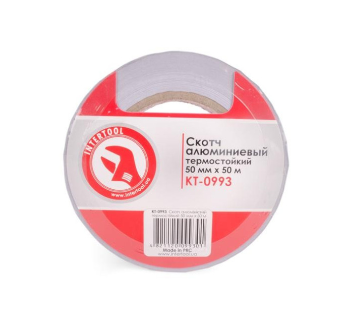 Скотч алюминиевый термостойкий 50 м, 50 мм INTERTOOL KT-0993