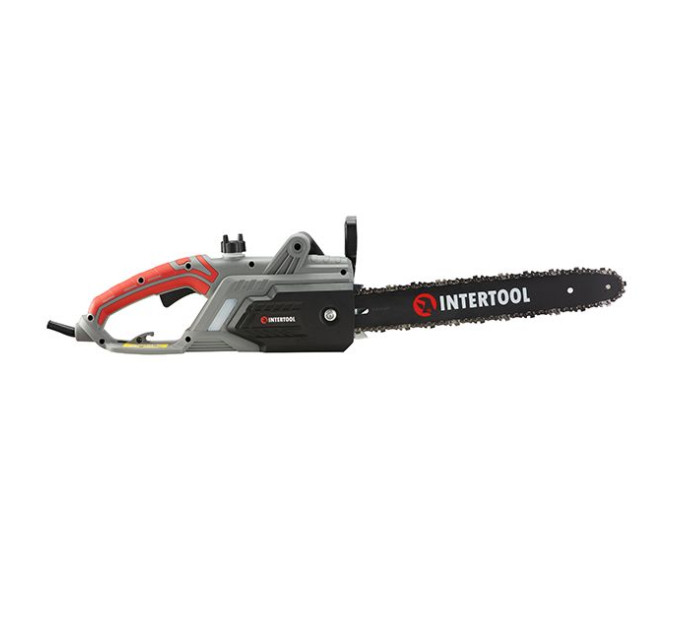 Пила цепная электрическая 2400 Вт, шина 40 см, боковой двигатель INTERTOOL DT-2201