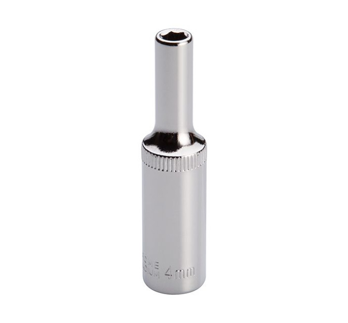 Головка шестигранная удлиненная STORM 1/4", 4 мм, Cr-V INTERTOOL ET-0452