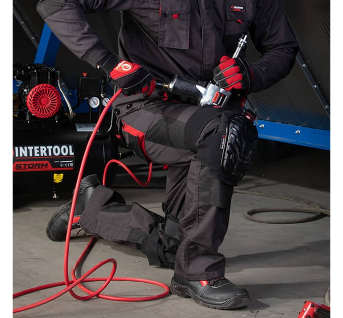 Куртка рабочая 80% полиэстер, 20% хлопок, плотность 260 г/м², L INTERTOOL SP-3003