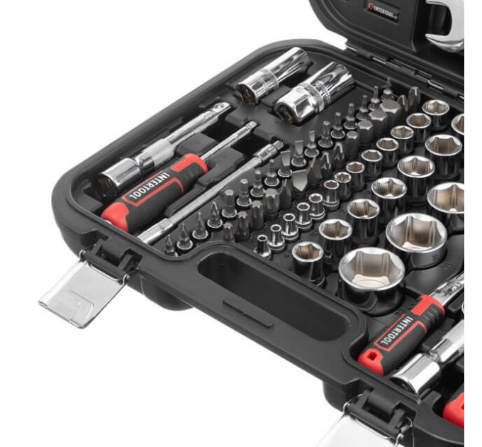 Набор инструментов 82 ед., STORM, 1/2", 1/4", Cr-V INTERTOOL ET-8082
