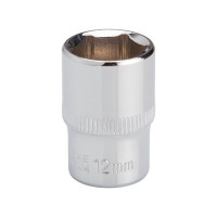 Головка шестигранная STORM 1/4", 12 мм, Cr-V INTERTOOL ET-0442