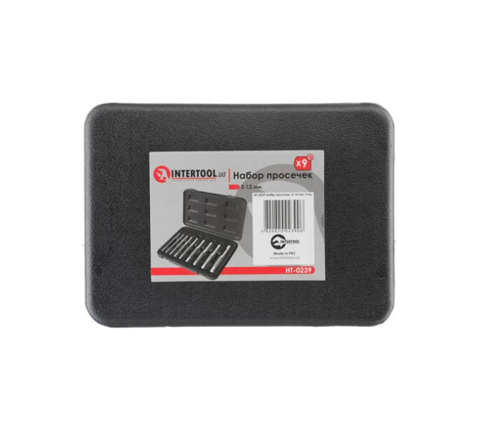 Набор просечек 9 ед., 3-12 мм INTERTOOL HT-0239