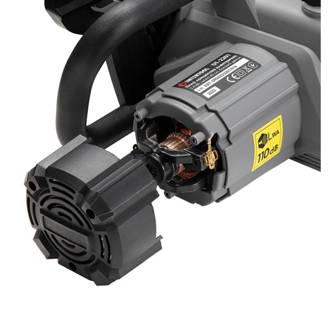 Пила цепная электрическая 2400 Вт, шина 40 см, боковой двигатель INTERTOOL DT-2201