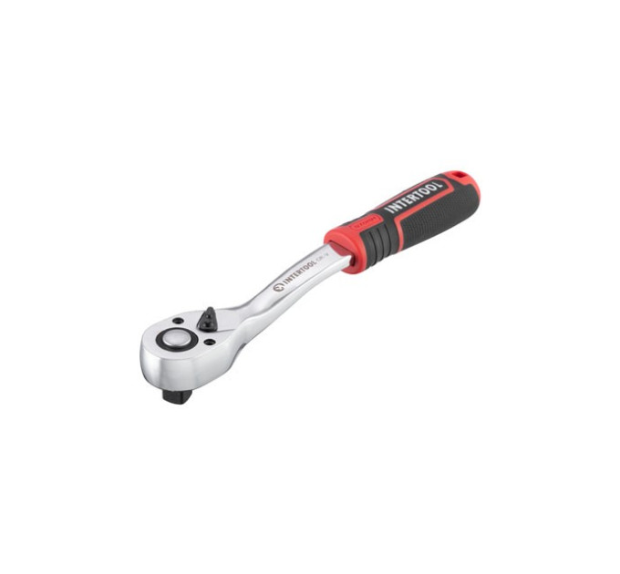 Рукоятка с храповым механизмом STORM 3/8", 72 зуба, Cr-V INTERTOOL ET-8002
