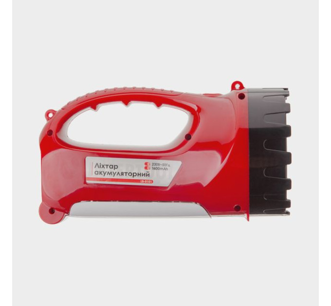 Фонарь аккумуляторный 1 LED 5W+15 LED INTERTOOL LB-0101