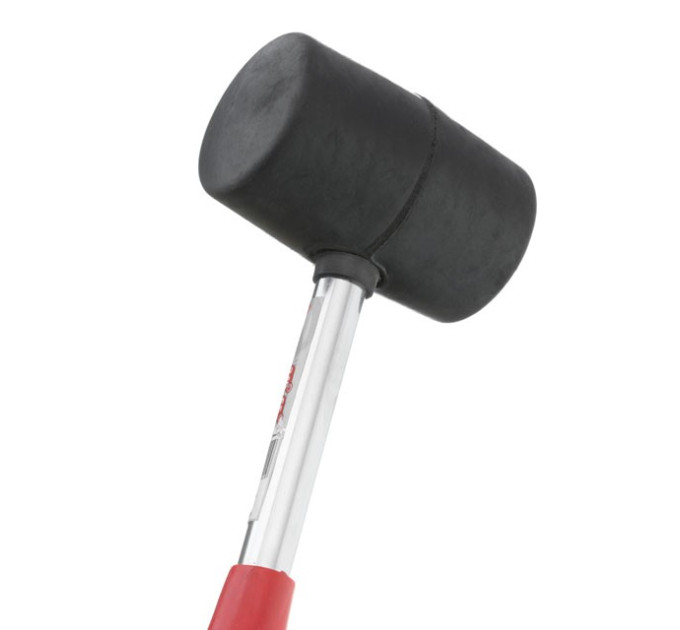 Киянка гумова 340 г, чорна гума, металева ручка INTERTOOL HT-0229