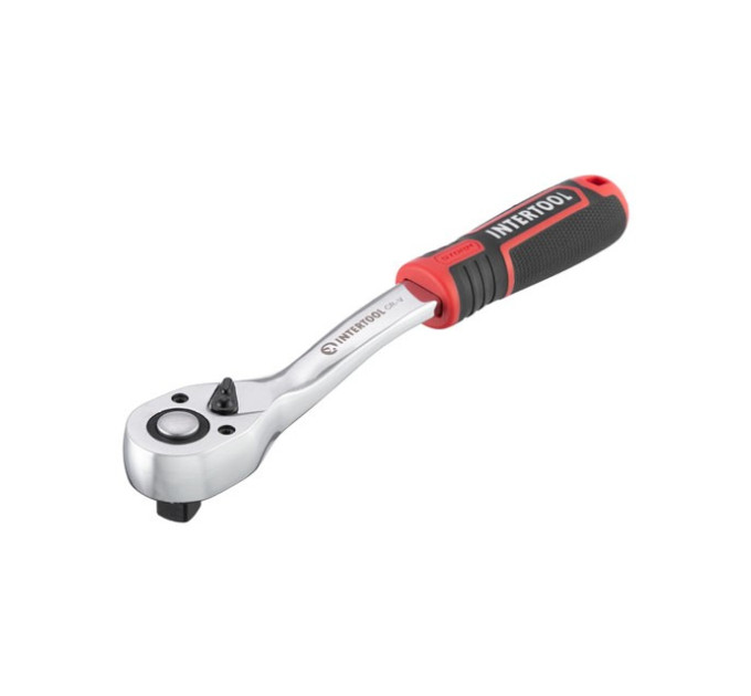 Рукоятка с храповым механизмом STORM, 1/2", Cr-V INTERTOOL ET-8003