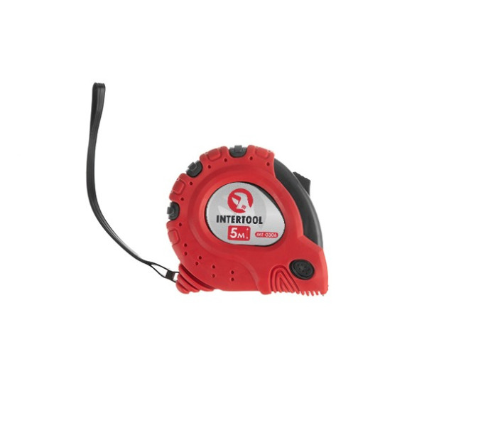 Рулетка з металевим полотном 5 м "Супер Магніт", blister INTERTOOL MT-0306