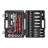 Профессиональный набор инструментов 1/2", 1/4", 108 ед., Cr-V INTERTOOL ET-6108