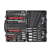 Профессиональный набор инструментов 1/4", 3/8", 1/2", 176 ед., Cr-V INTERTOOL ET-7176