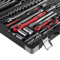 Профессиональный набор инструментов 1/4", 1/2", 145 ед., Cr-V INTERTOOL ET-7145 Профессиональный набор инструментов 1/4", 1/2", 145 ед., Cr-V INTERTOOL ET-7145