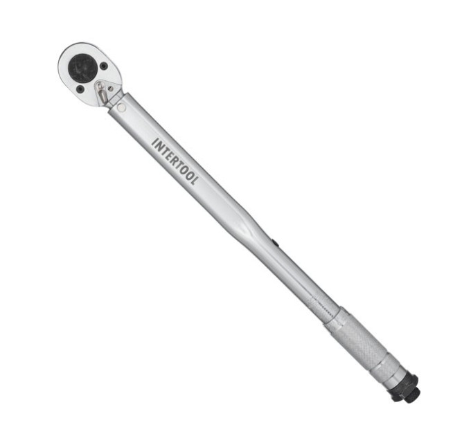 Ключ динамометрический STORM, 1/2", 28-210 Нм, переходник 1/2"х3/8", удлинитель 125 мм, 1/2" INTERTOOL XT-9007