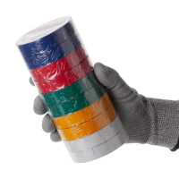 Стрічка ізоляційна 25 м, 17*0,15 мм, кольорова (уп. 10 од.) INTERTOOL IT-0029