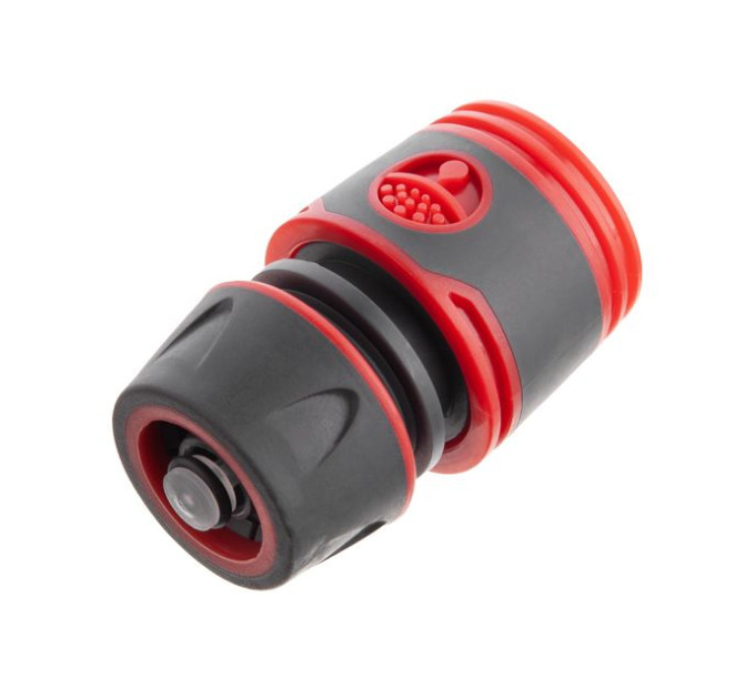 Коннектор с аквастопом 1/2" для шланга 1/2" INTERTOOL GE-1119