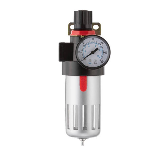 Фильтр для очистки воздуха 1/2" в металле, редуктор INTERTOOL PT-1410
