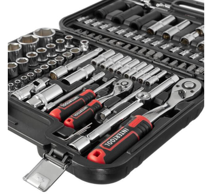 Набор инструментов 111 ед., STORM, 1/2", 1/4", Cr-V INTERTOOL ET-8111