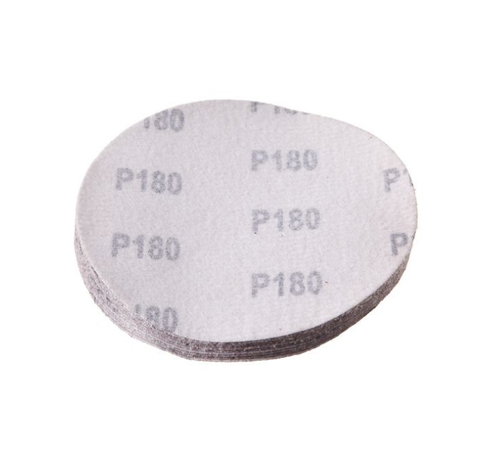 Круг наждачний самоклейний 125 мм, папір клас С, К180, 10 од. INTERTOOL BT-0518