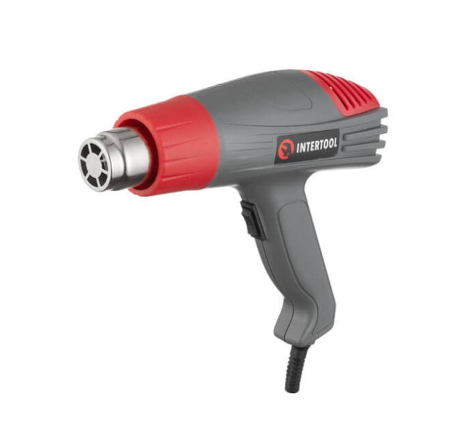 Фен технический 2000 Вт, 400-600°С, 300-500 л/мин, 2 режима INTERTOOL DT-2416