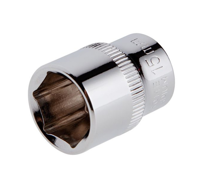Головка шестигранная STORM 3/8", 15 мм, Cr-V INTERTOOL ET-0415