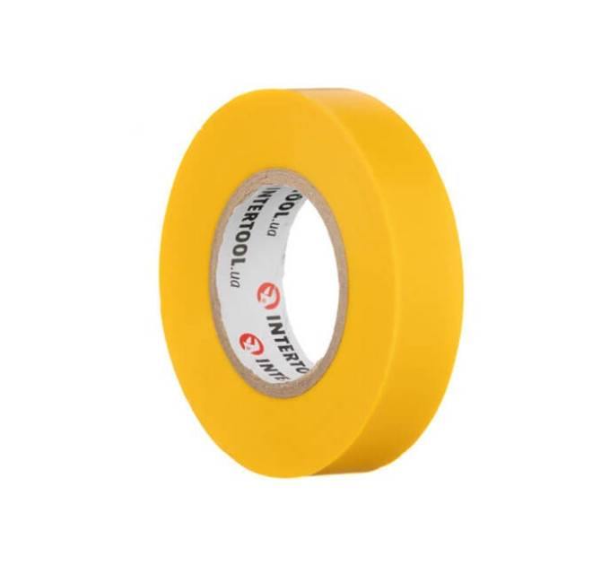 Стрічка ізоляційна 20 м, 17*0,15 мм, жовта INTERTOOL IT-0052