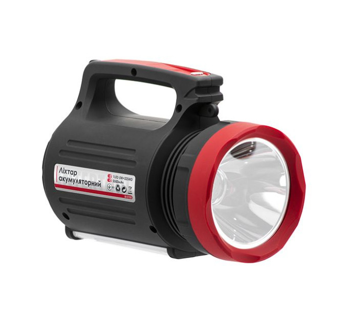 Фонарь аккумуляторный 1 LED 5W+22 SMD, солнечная панель, выносные 2 LED лампы, кабель для зарядки телефона-планшета INTERTOOL LB-0105