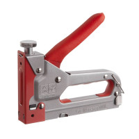 Степлер строительный для скоб, прорезиненная рукоятка INTERTOOL RT-0102