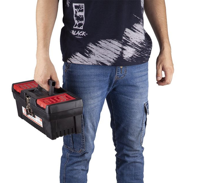 Ящик для инструментов с металлическими замками 13" 330*177*135 мм INTERTOOL BX-1013