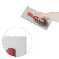 Затирка стальная оцинкованная 280*130 мм, 4*4 мм INTERTOOL KT-0004