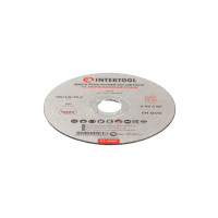 Диск отрезной по металлу 125*1.0*22.2 мм INTERTOOL CT-4006