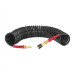 Шланг BLACK M-Flex STORM, 10 м, 6,5*10 мм, спиральный полиуретановый с поворотным шарниром, латунными быстроразъемными соединениями INTERTOOL PT-1793