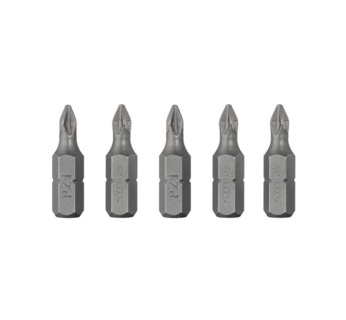 Комплект отверточных насадок PZ1, ACR, S2, 5 ед., STORM INTERTOOL VT-0208