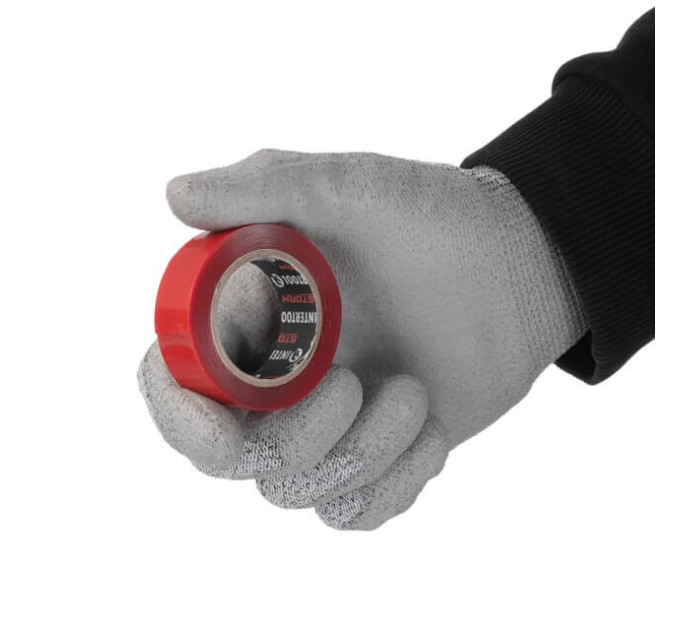 Лента клейкая двухсторонняя STRONG FIX 2 м, 19*0,5 мм, прозрачная, акрил, STORM INTERTOOL KT-0823