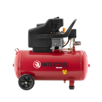 Компрессор 50 л, 1500 Вт, 220 В, 8 атм, 206 л/мин INTERTOOL PT-0003