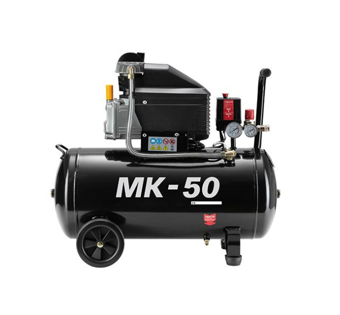 Компрессор МК 50, 1.5 кВт, 220 В, 8 атм, 205 л/мин INTERTOOL PT-0021
