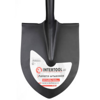 Лопата штикова, ручка з фібергласу, 217×290×1050 мм INTERTOOL FT-2013