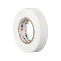 Стрічка ізоляційна 20 м, 17*0.15 мм, біла INTERTOOL IT-0053